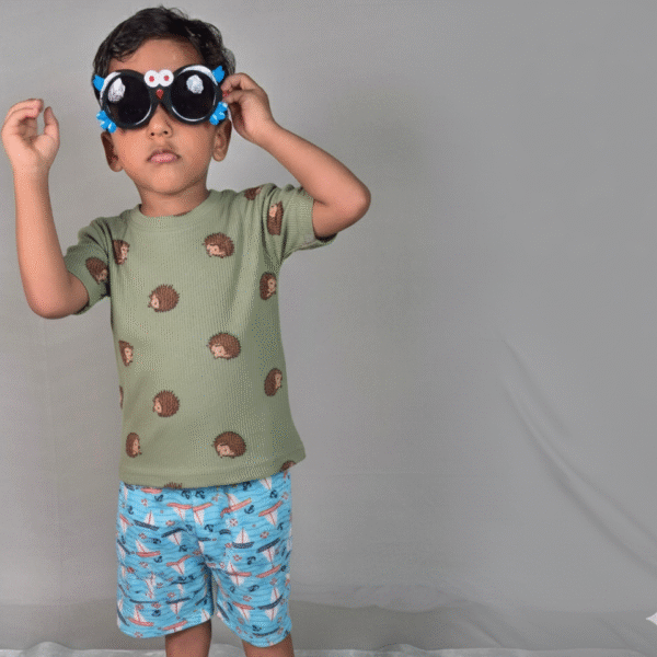 Cozy Hedgehog and Boat(3Year) (Combo snap button)